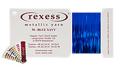 Metallic yarn BLUE NAVY