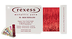 Metallic yarn RED TOMATO