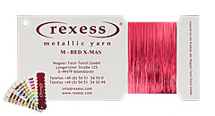 Metallic yarn RED X-MAS