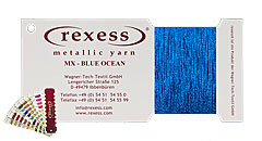 Metallic yarn BLUE OCEAN