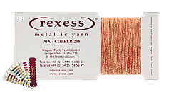 Metallic yarn COPPER 208