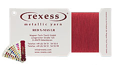 round metallic yarn RED-X-MAS